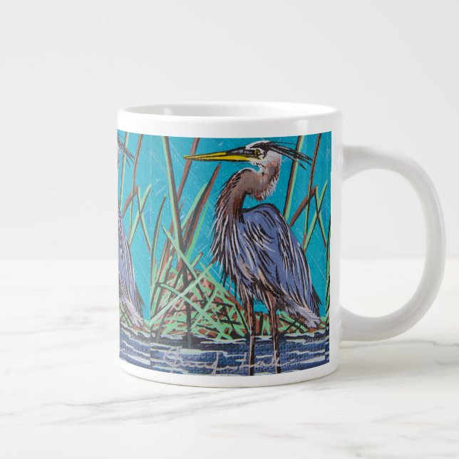 Blue Heron Coffee Mugg Jumbo Mugg (Höger)