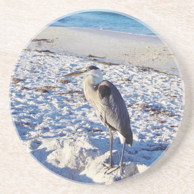 Blue Heron Drink Underlägg (Framsidan)