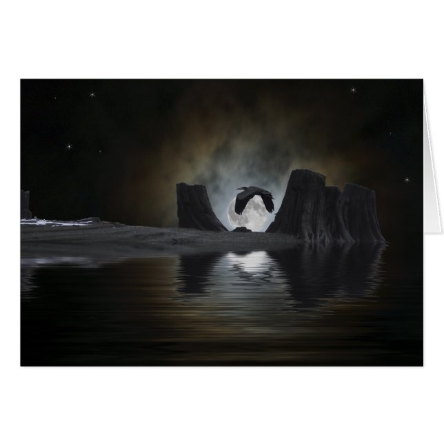 Blue Heron Gifts Hälsningskort (Framsidan Horizontal)