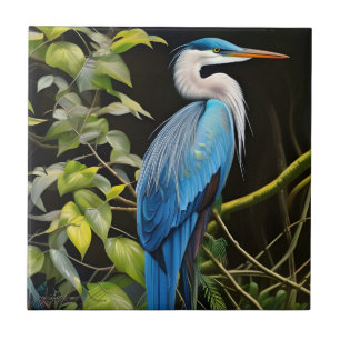 Blue Heron Kakelplatta