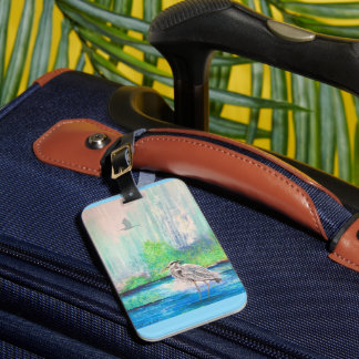 Blue Heron Luggage Tag Bagagebricka