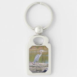 Blue Heron metall nyckelring