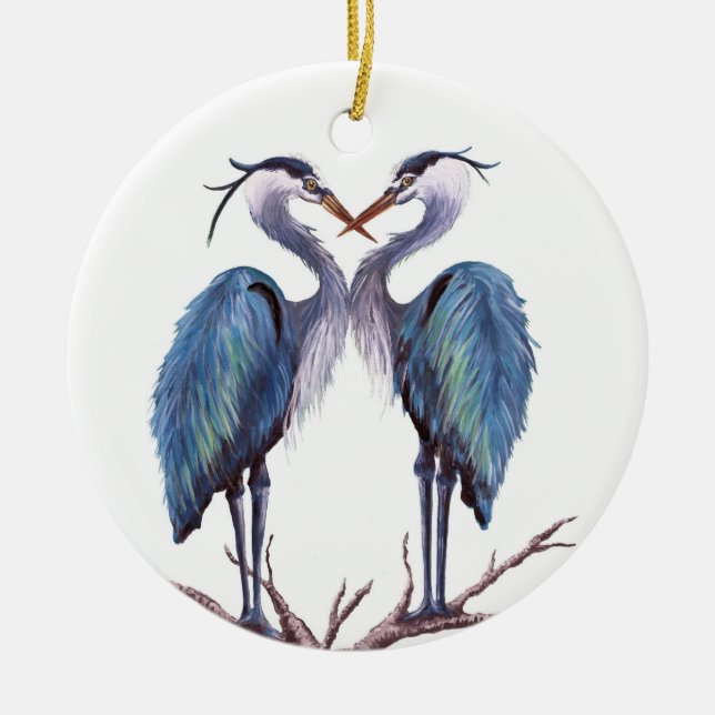 Blue Heron Ornament (Framsidan)
