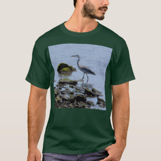 Blue Heron på Prowl T Shirt