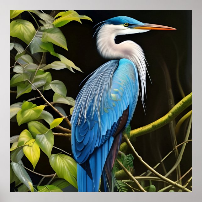 Blue Heron Poster (Framsidan)