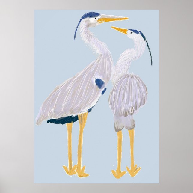 Blue Heron Poster (Framsidan)