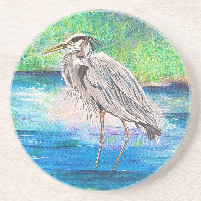 Blue Heron Stone Underlägg (Framsidan)