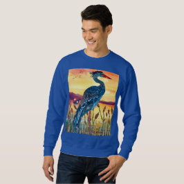 Blue Heron Sunset Sweatshirt