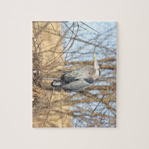 Blue Heron Vågrät Pussel