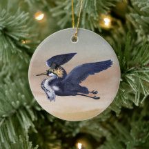 Blue Heron vid Sunset Ornament