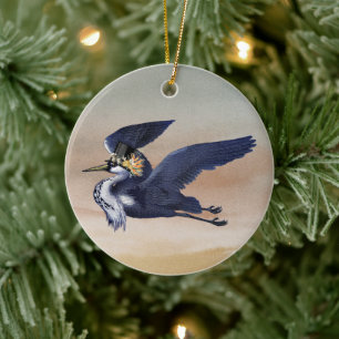 Blue Heron vid Sunset Ornament