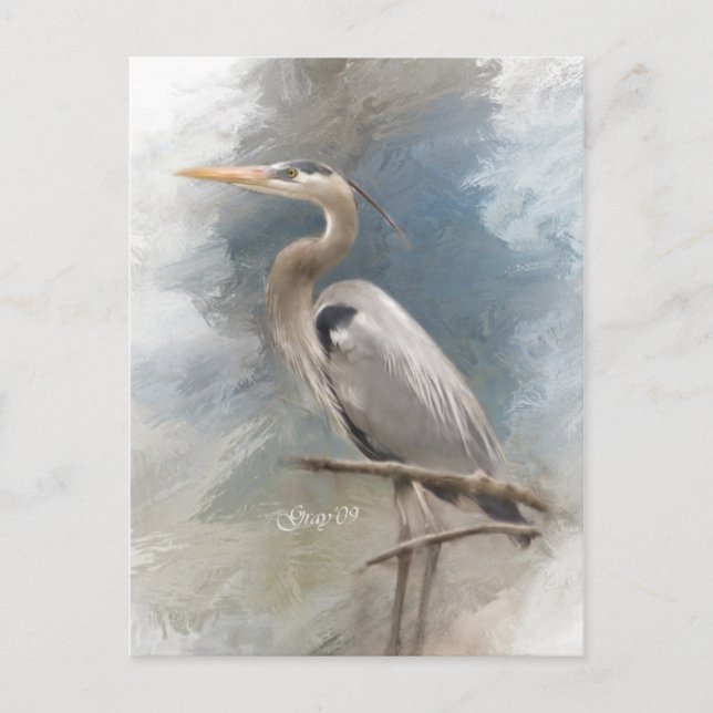 Blue Heron Vykort (Framsida)