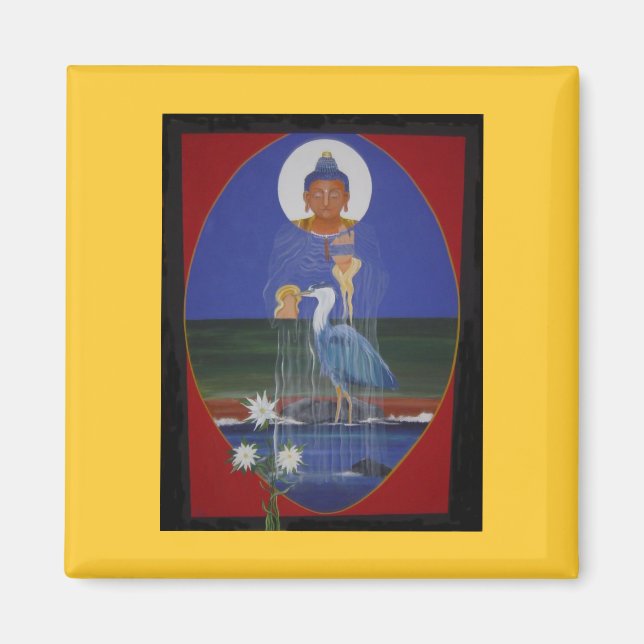 Blue Heron Zen Buddhist Center magnet (Framsidan)