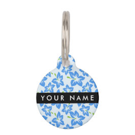 Blue Hibiscus, Blåa blommor, ditt namn Djurbricka