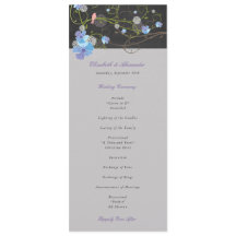 Blue Hibiscus & Sväljer Blommigt Chalkboard Bröllo