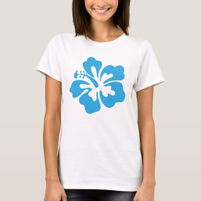 Blue Hibiscus T Shirt (Framsida)