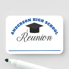 Blue High School Reunion Personlig Namn bricka Namnbricka