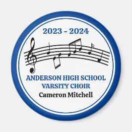 Blue High School Varsity Choir Anpassningsbar Keep Magnet
