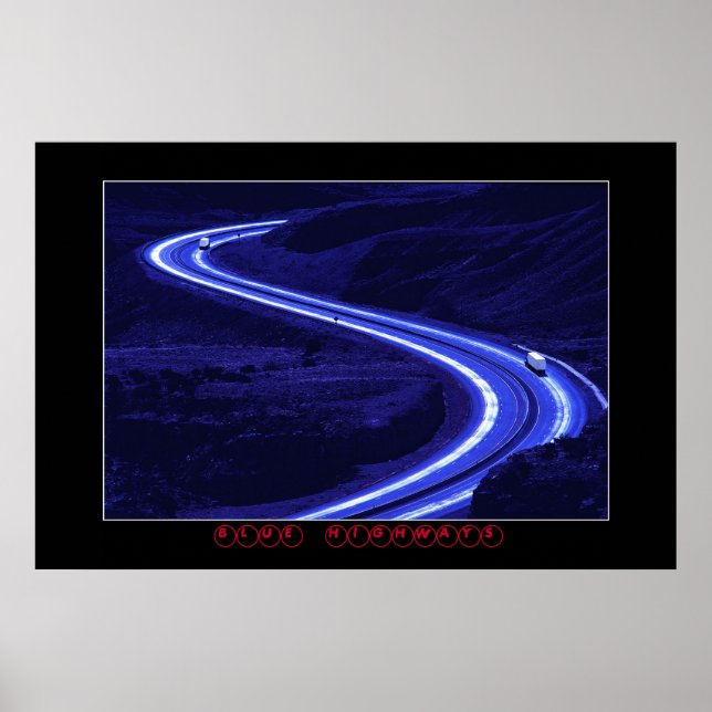 BLUE HIGHWAYS POSTER (Framsidan)
