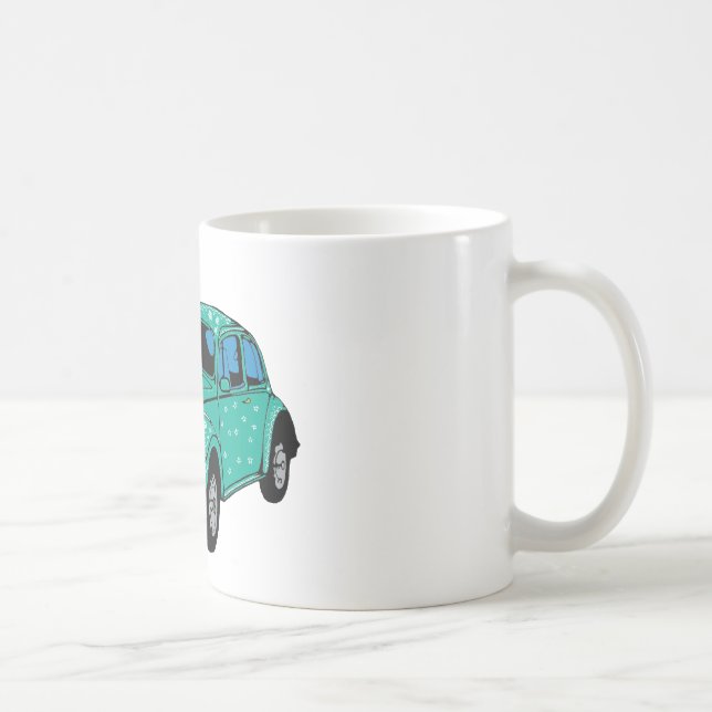 Blue Hippie Car Classic Mugg (Höger)