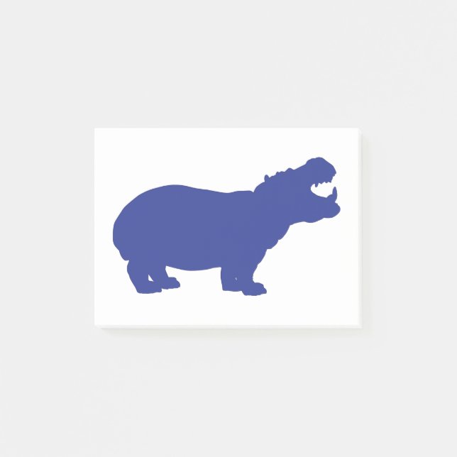 Blue-Hippo Post-it Block (Framsida)