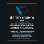 Blue History Bok, History Courtising Advertising Flygblad<br><div class="desc">Blue History Bok,  History Course Advertising Flyers by the Affärskort Store.</div>