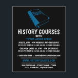 Blue History Bok, History Courtising Advertising Flygblad<br><div class="desc">Blue History Bok,  History Course Advertising Flyers by the Affärskort Store.</div>