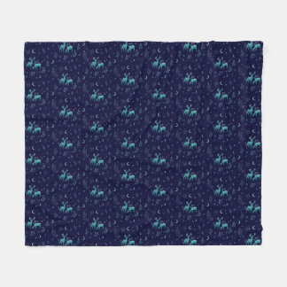 Blue Hjort Fleece Blanket