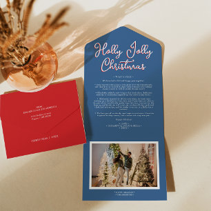 Blue Holly Jolly jul Fyra Photo Family News