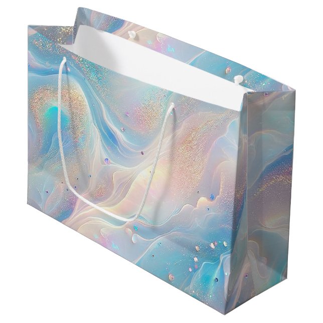 Blue HoloGrapal Opal Guld Glitter Makeup, Beauty (Framsidan Vinklad)