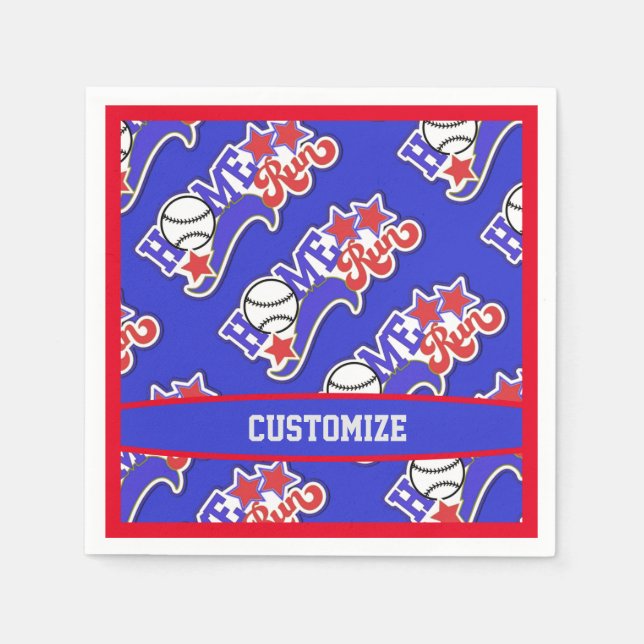 Blue Home Springa Baseball Pappersservett (Framsidan)