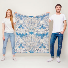 Blue Honeysuckle (av William Morris) Fleecefilt