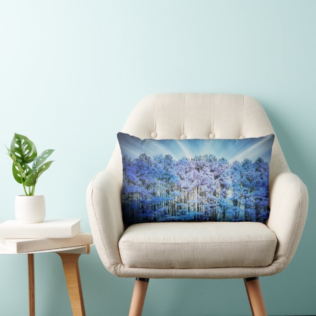 Blue Hope Glow Forest Lumbarkudde (Stol)