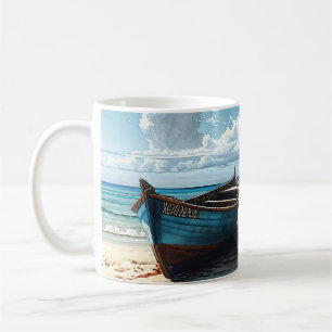 "Blue Horizon". Ett färgstarkt avslappnande Boat-S Kaffemugg