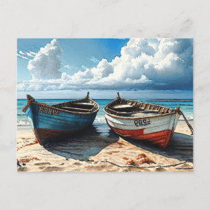 "Blue Horizon". Ett färgstarkt avslappnande Boat-S Vykort