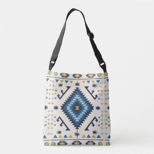Blue Horizon Nomad – minimalistisk tribal diamant Axelväska