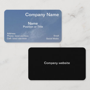Blue Horizon Professional Business Card Visitkort