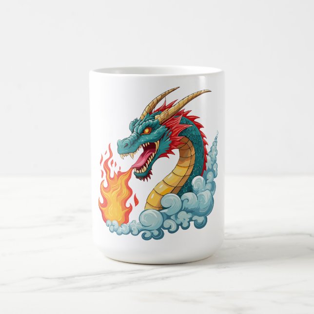 Blue horned dragon kaffemugg (Center)
