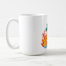 Blue horned dragon kaffemugg