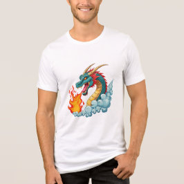 Blue horned dragon t shirt