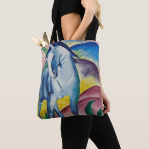 Blue Horse av Franz Marc, Vintage Fine Art Tygkasse