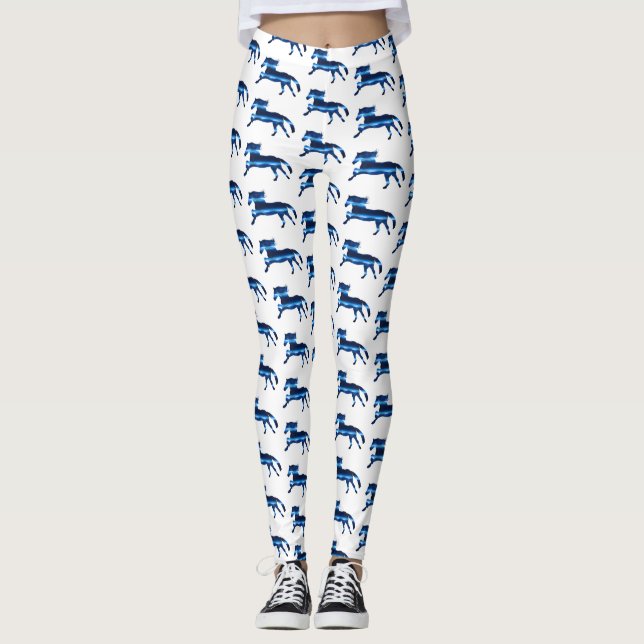 Blue Horse Leggings (Framsida)