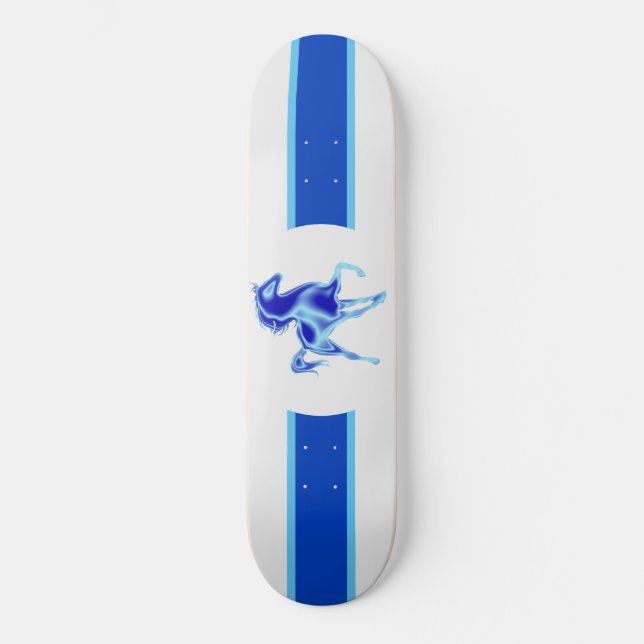 Blue Horse Mini Skateboard Bräda 18,5 Cm (Framsida)