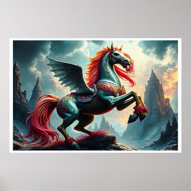 BLUE HORSE POSTER (Framsidan)