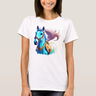Blue Horse T Shirt