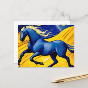 Blue Horse Vykort