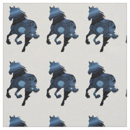 Blue Horse Wilderness Fabric Tyg