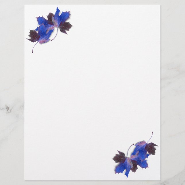 Blue Höst löv (Framsida)