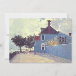 Blue House i Zaandam av Claude Monet