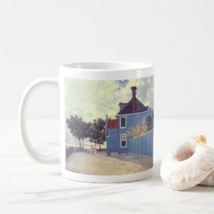 Blue House i Zaandam av Claude Monet Kaffemugg